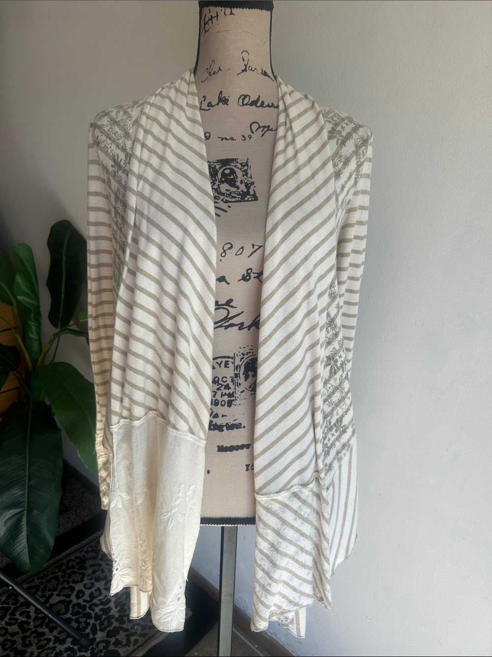 Anthropologie TINY City Garden Open Cardigan Size P